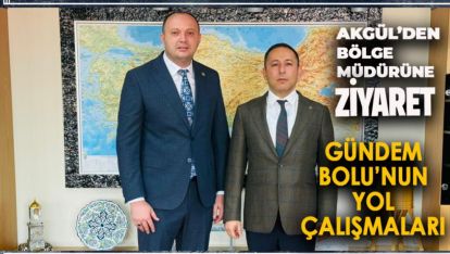 AKGÜL BOLU'NUN YOL ÇALIŞMALARINI BÖLGE MÜDÜRÜ İLE GÖRÜŞTÜ