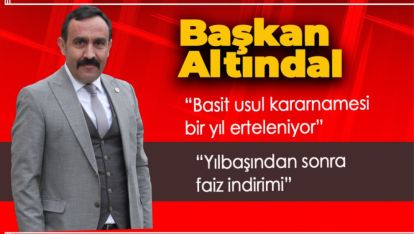 BAŞKAN ALTINDAL ESNAFA ÇİFT MÜJDEYİ BİRDEN VERDİ