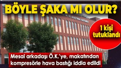 BOLU'DA KOMPRESÖRLÜ ŞİDDETE 1 TUTUKLAMA