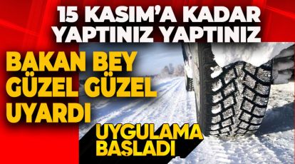 O ARAÇLAR İÇİN 15 KASIM SON TARİH