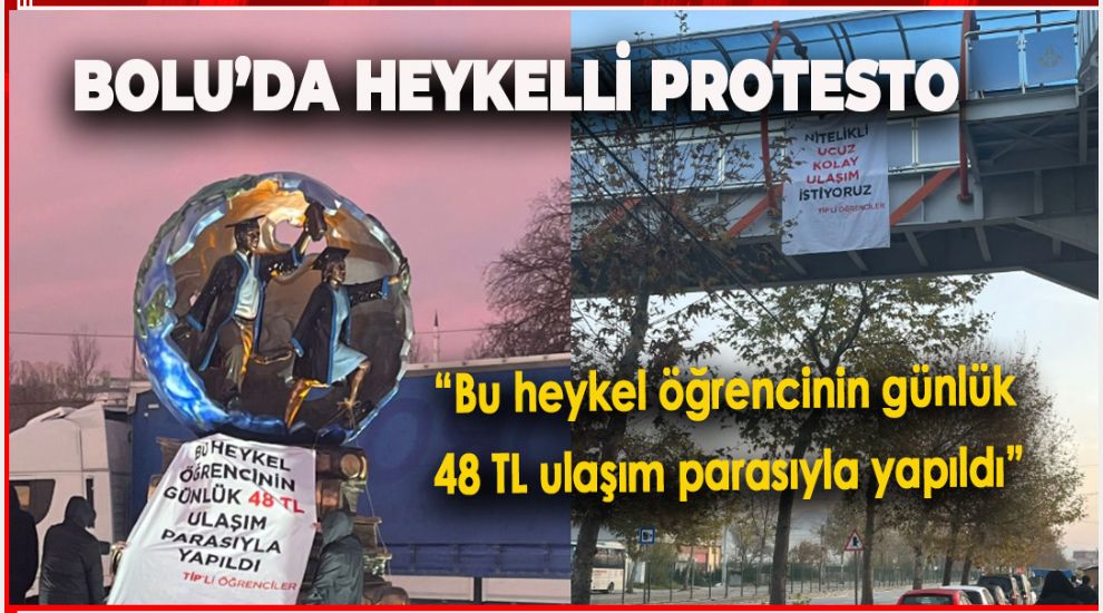 BAİBÜ ÖĞRENCİLERİ ULAŞIM ÜCRETLERİNİ BÖYLE PROTESTO ETTİ