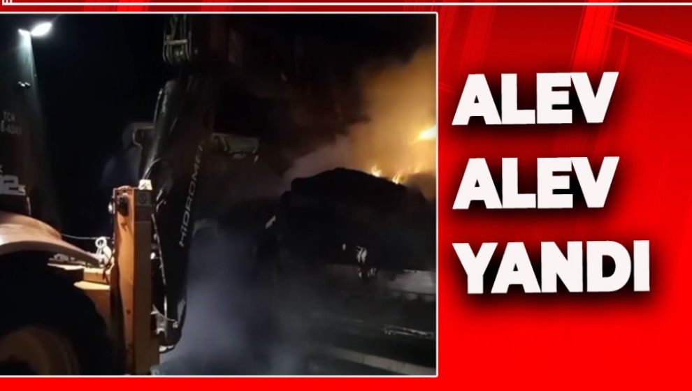 D-100'DE TIR YANGINI; ANKARA YÖNÜ 3 SAAT ULAŞIMA KAPALI KALDI