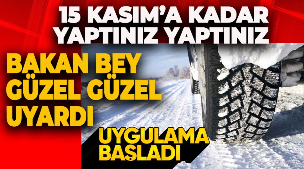 O ARAÇLAR İÇİN 15 KASIM SON TARİH