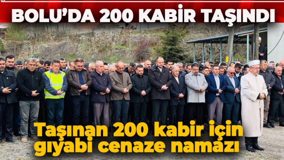 TAŞINAN 200 KABİR İÇİN GIYABİ CENAZE NAMAZI