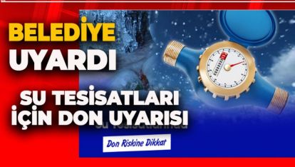 BOLU BELEDİYESİ UYARDI: DON TEHLİKESİ VAR
