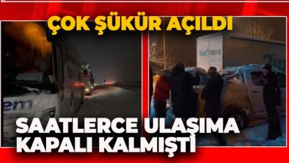 BOLU'DA KAPANAN O YOL YENİDEN ULAŞIMA AÇILDI