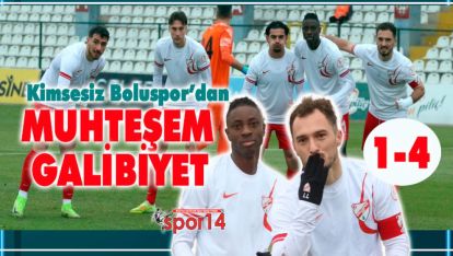 BOLUSPOR SEYİRCİSİZ MAÇTA SERİKSPOR'U 4-1 İLE GEÇTİ