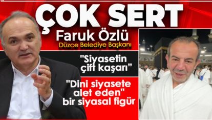 ÖZLÜ'DEN ÖZCAN'A SERT İFADELER “KABE'Yİ DE ŞOV ALANINA ÇEVİRMİŞ”