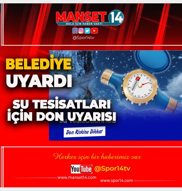 BOLU BELEDİYESİ UYARDI: DON TEHLİKESİ VAR