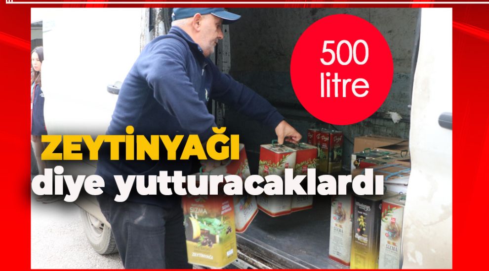 BOLU'DA SAHTE YAĞ OPERASYONU: TAM 500 LİTRE