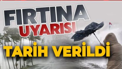BOLU İÇİN FIRTINA ALARMI. TARİH VERİLDİ