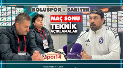 BOLUSPOR SARIYER MAÇININ ARDINDAN TEKNİK AÇIKLAMALAR