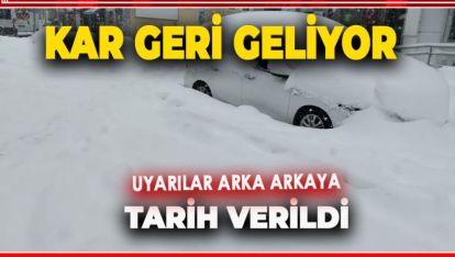 BOLU'YA KAR YENİDEN GELİYOR. TARİH VE UYARI VERİLDİ