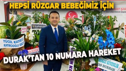 "HAYIRLI OLSUN" ÇİÇEKLERİ RÜZGAR BEBEK İÇİN