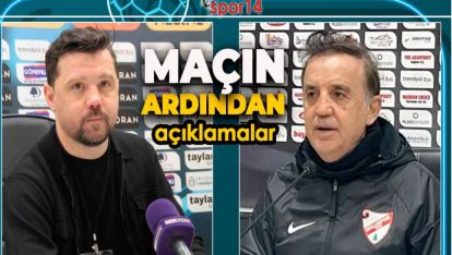 BOLUSPOR ÇORUM  FK MAÇININ ARDINDAN TEKNİK AÇIKLAMALAR