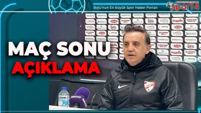 BOLUSPOR IĞDIR FK MAÇININ ARDINDAN