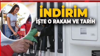 MOTORİN'DE DEV İNDİRİM. RAKAM BELLİ OLDU