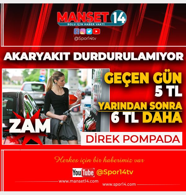 5 KÜSÜR LİRA ZAM GELMİŞTİ, 6 TL DAHA YOLDA!