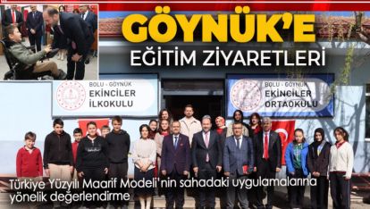 İL MİLLÎ EĞİTİM MÜDÜRÜ CEMAL TURAN'DAN GÖYNÜK'E ZİYARET
