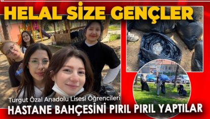 İŞİ GÜCÜ BIRAKIP HASTANE BAHÇESİNİ TEMİZLEYEN GENÇLERİMİZ VAR BİZİM