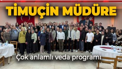 MESAİ ARKADAŞLARI VEDA PROGRAMINDA YALNIZ BIRAKMADI