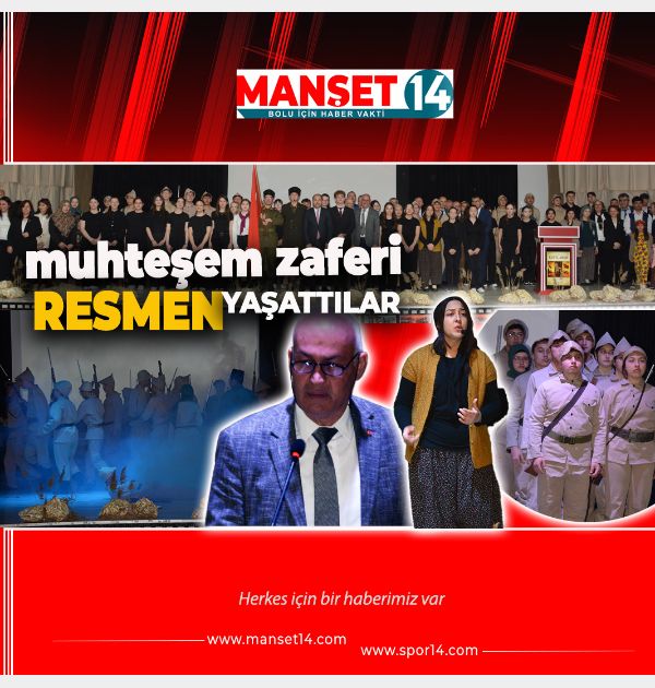 BOLU ATATÜRK ANADOLU LİSESİ'NDEN MUHTEŞEM KUT'ÜL AMARE ZAFERİ PROGRAMI