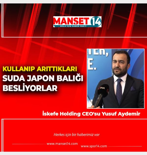 KULLANIP ARITTIKLARI SUDA JAPON BALIĞI BESLİYORLAR