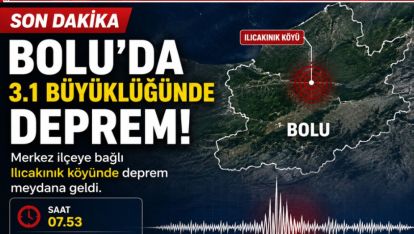 Bolu'da Sabah Saatlerinde Deprem