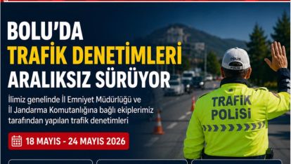 Bolu'da Trafik Denetimleri Aralıksız Sürüyor