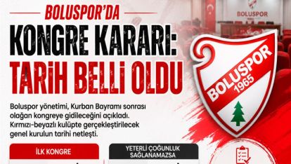 Boluspor'da Kongre Kararı: Tarih Belli Oldu