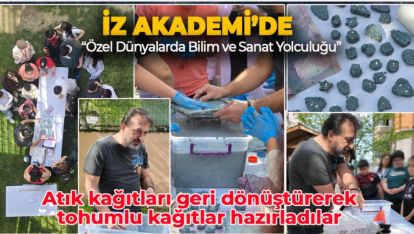 İZ AKADEMİ'DE GERİ DÖNÜŞÜM VE DOĞA SEVGİSİ BİR ARADA