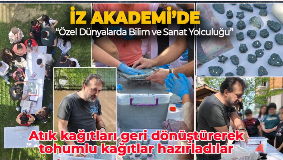 İZ AKADEMİ'DE GERİ DÖNÜŞÜM VE DOĞA SEVGİSİ BİR ARADA
