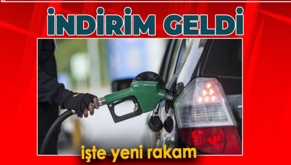 MOTORİNE İNDİRİM GELDİ. İŞTE YENİ RAKAMLAR