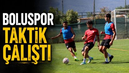 Boluspor Taktik Çalıştı