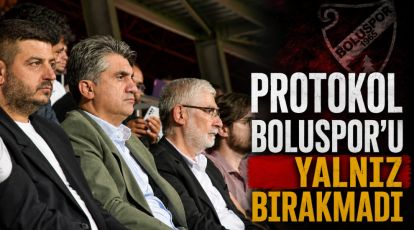 Protokol Boluspor'u Yalnız Bırakmadı