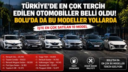 Türkiye'de En Çok Tercih Edilen Otomobiller Belli Oldu! Bolu'da da Bu Modeller Yollarda