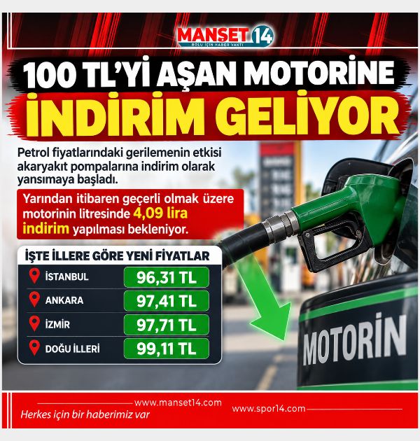 MOTORİN TABELAYA SIĞMAMIŞTI. ŞÜKÜR İNDİRİM GELİYOR