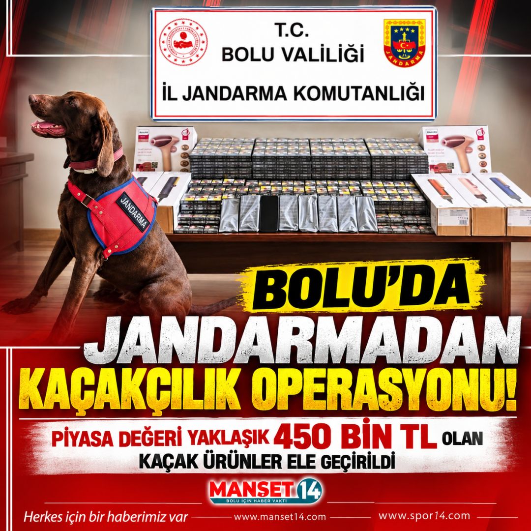 Bolu'da Jandarmadan Kaçakçılık Operasyonu: 450 Bin TL'lik Kaçak Ürün Ele Geçirildi