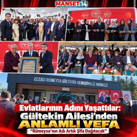 RÜMEYSA GÜLTEKİN'İN ADI HEMODİYALİZ MERKEZİNDE YAŞATILACAK