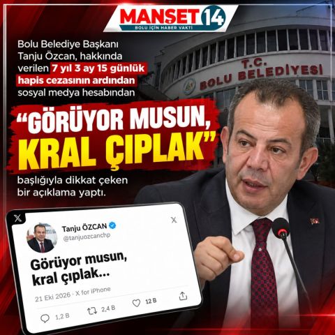 Tanju Özcan'dan Hapis Cezası Sonrası İlk Açıklama